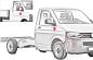Preview: Outside mirror complete left (5790805), electric adjustment; VW T5/T6 bus/box/flatbed